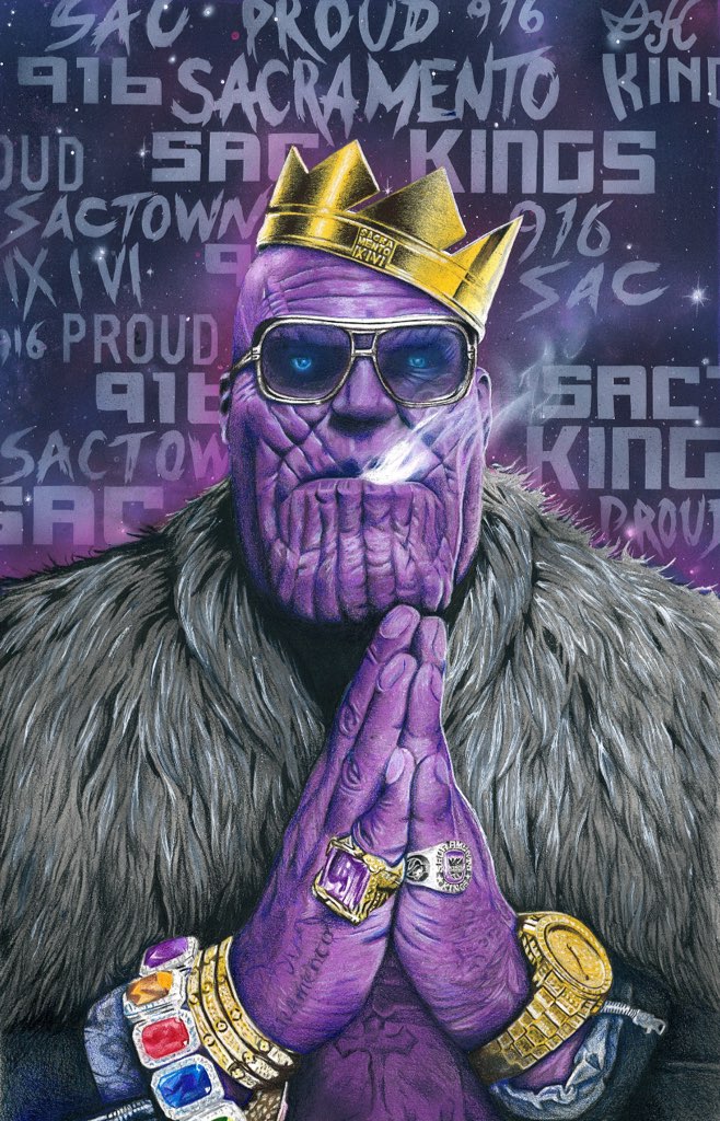 Thanos "Sactown King" Poster By Jorge Macias